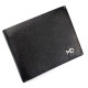 Мужской кожаный кошелек с зажимом для денег MD Leather MD-555-2A (JZ6732) черный