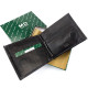 Мужской кожаный кошелек с зажимом для денег MD Leather MD-555-2A (JZ6732) черный