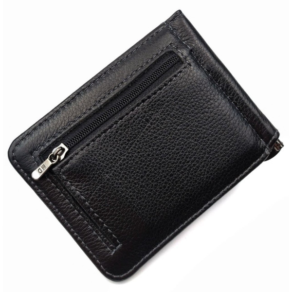 Кошелек - зажим из кожи для мужчин MD Leather MD-124-22 (JZ6741) черный