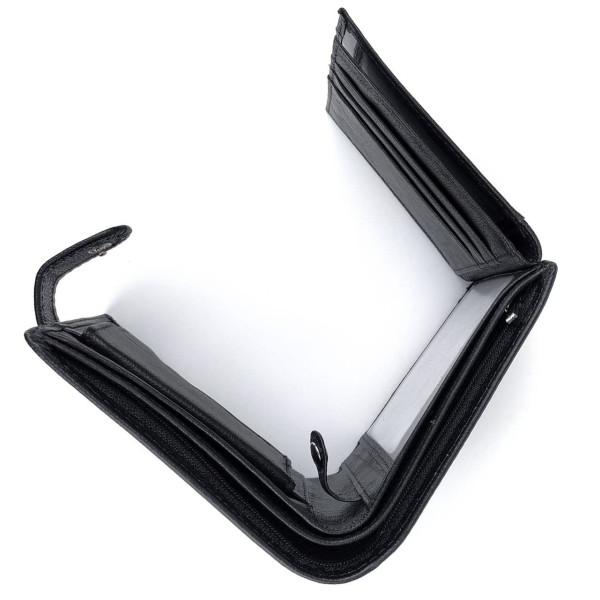 Мужское портмоне из кожи Salfeite F-8941-1 (JZ6774) черный