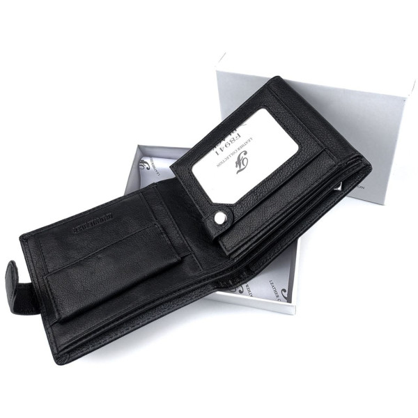Мужское портмоне из кожи Salfeite F-8941-1 (JZ6774) черный