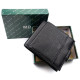 Стильный кошелек из кожи для парней MD Leather MD-122-A (JZ6736) черный