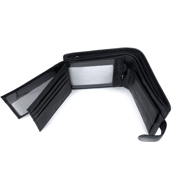 Мужское портмоне из кожи Salfeite F-8941-1 (JZ6774) черный