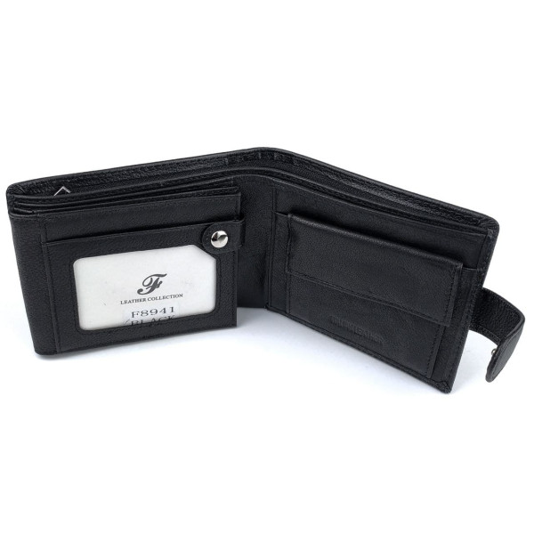 Мужское портмоне из кожи Salfeite F-8941-1 (JZ6774) черный