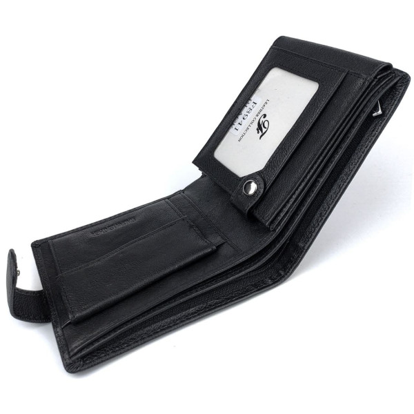 Мужское портмоне из кожи Salfeite F-8941-1 (JZ6774) черный