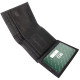 Небольшой кожаный кошелек для мужчин MD Leather MD-606-A (JZ6725) черный