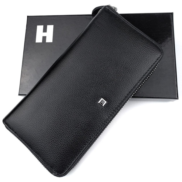 Оригинальный кошелек - клатч для мужчин из кожи Horton H-M38-3S-1 (JZ6752) черный