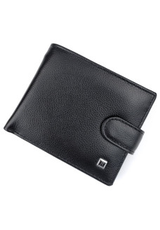 Кошелек из кожи для парней с отделом для документов Horton H-M13-208CS (JZ6766) черный