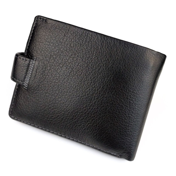 Оригинальный кошелек из кожи  MD Leather MD-22-538 (JZ6722) черный