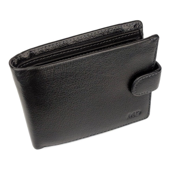 Оригинальный кошелек из кожи  MD Leather MD-22-538 (JZ6722) черный
