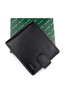 Кошелек из кожи для мужчин MD Leather MD-22-208A (JZ6721) черный