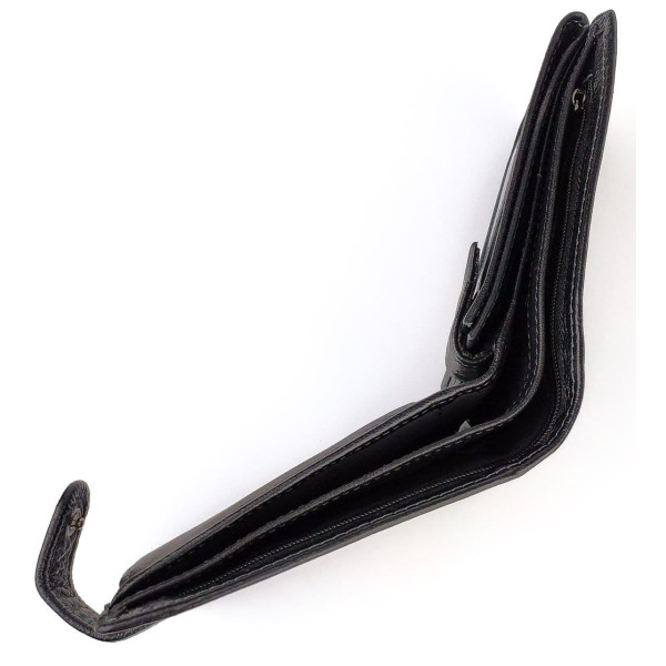Оригинальный кошелек из кожи  MD Leather MD-22-538 (JZ6722) черный