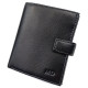 Шкіряний гаманець для чоловіків MD Leather MD-190415 (JZ6738) чорний