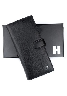 Кошелек из натуральной кожи для мужчин Horton H-M105-1 (JZ6756) черный