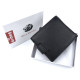 Мужской кожаный кошелек с отделением для документов WEDIS W-HD-208-1 (JZ6786) черный