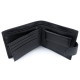 Мужской кожаный кошелек с отделением для документов WEDIS W-HD-208-1 (JZ6786) черный