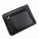 Мужское портмоне из кожи с зажимом для денег MD Leather MD-123-22 (JZ6743) черный
