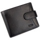 Современный мужской кошелек из кожи MD Leather MD-22-203 (JZ6727) черный