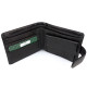 Современный мужской кошелек из кожи MD Leather MD-22-203 (JZ6727) черный