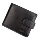 Современный мужской кошелек из кожи MD Leather MD-22-203 (JZ6727) черный