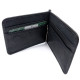 Мужское портмоне из кожи с зажимом для денег MD Leather MD-123-22 (JZ6743) черный