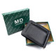 Мужское портмоне из кожи с зажимом для денег MD Leather MD-123-22 (JZ6743) черный