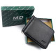 Мужское портмоне из кожи с зажимом для денег MD Leather MD-123-22 (JZ6743) черный