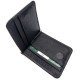 Мужское портмоне из кожи с зажимом для денег MD Leather MD-123-22 (JZ6743) черный