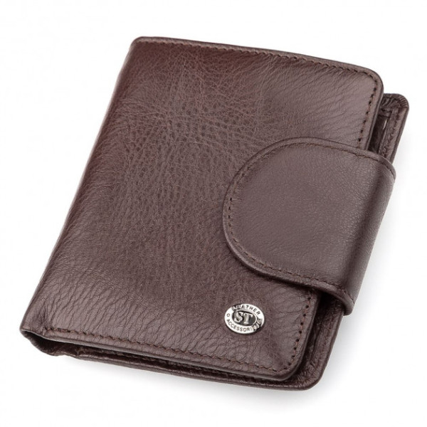 Гаманець з натуральної шкіри ST Leather (ST415) 98481 Коричневий