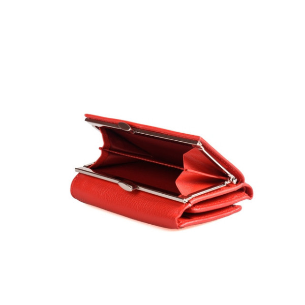 Женский кожаный кошелек складной ST Leather (ST617) 98556 Красный
