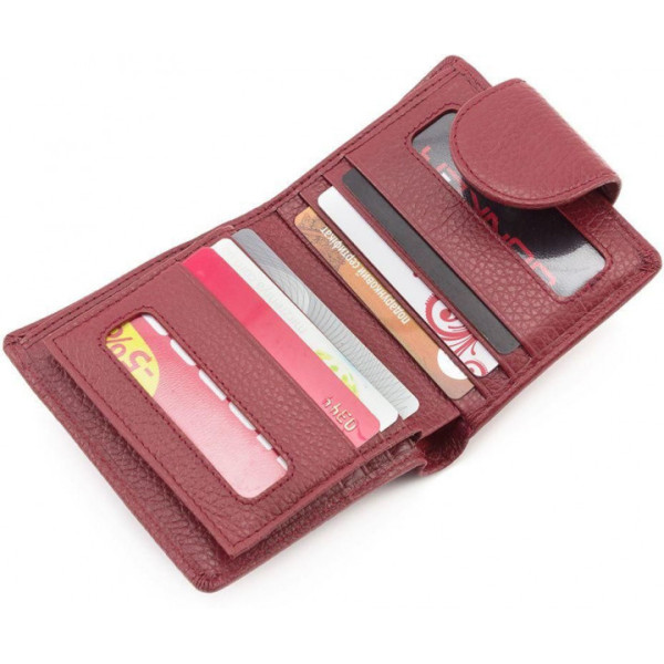 Женский кошелек из кожи ST Leather (ST415) 98483 Бордовый