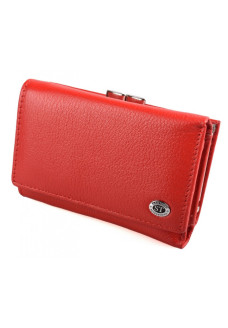 Женский кожаный кошелек складной ST Leather (ST617) 98556 Красный