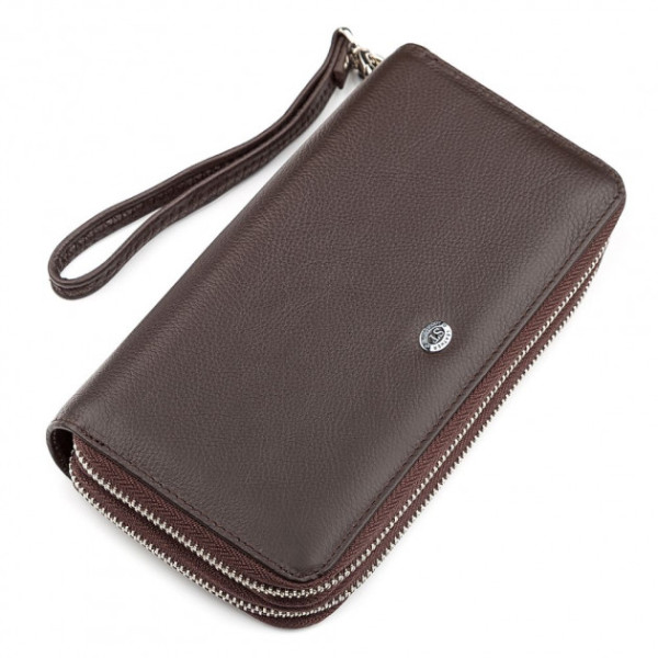 Мужской кошелек- портмоне кожаное ST Leather (ST127) 98326 Коричневый