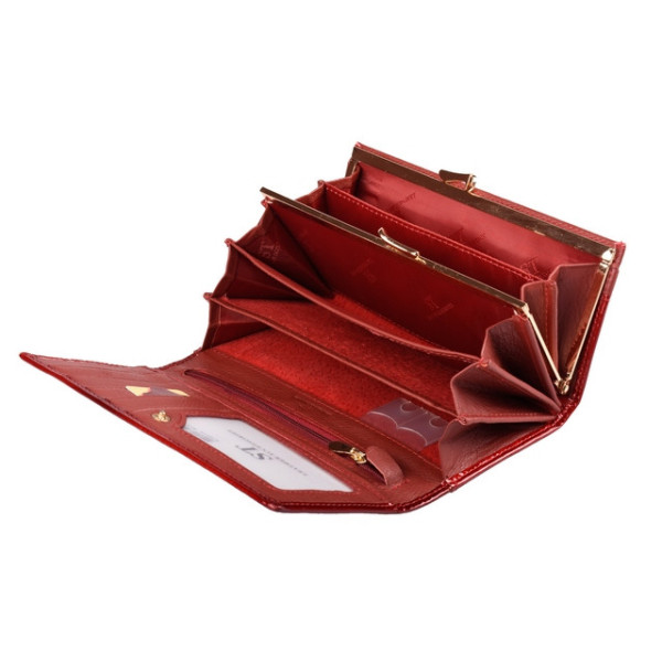 Женский кожаный кошелек ST Leather (S1001A) 98189 Красный