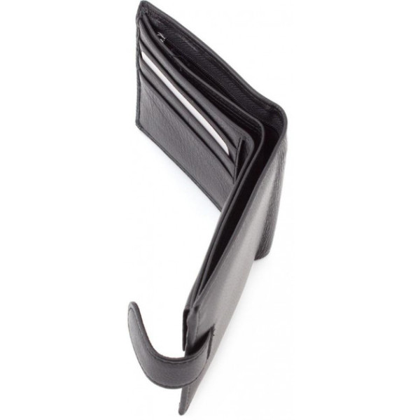 Мужской кожаный кошелек ST Leather (ST104) 98307 Черный