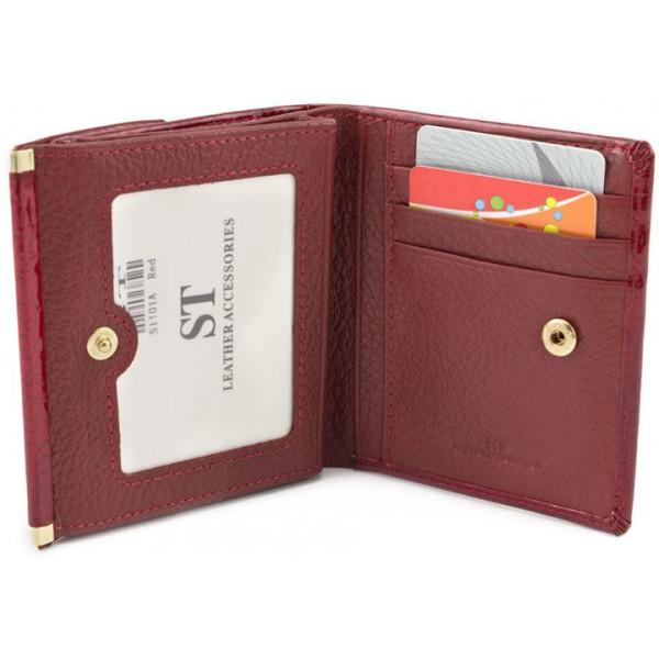 Жіночий гаманець зі шкіри ST Leather (S1101A) 98203 Червоний