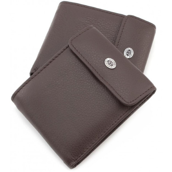 Кожаный кошелек ST Leather (ST155) 98388 Коричневый
