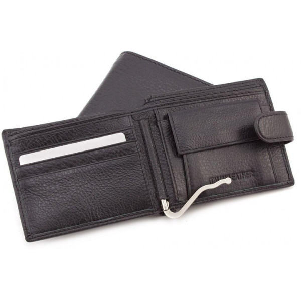 Мужской кожаный кошелек ST Leather (ST113-1) 98316 Черный