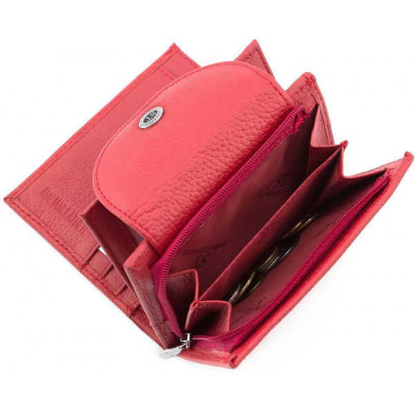 Жіночий шкіряний гаманець ST Leather (ST410) 98473 Червоний