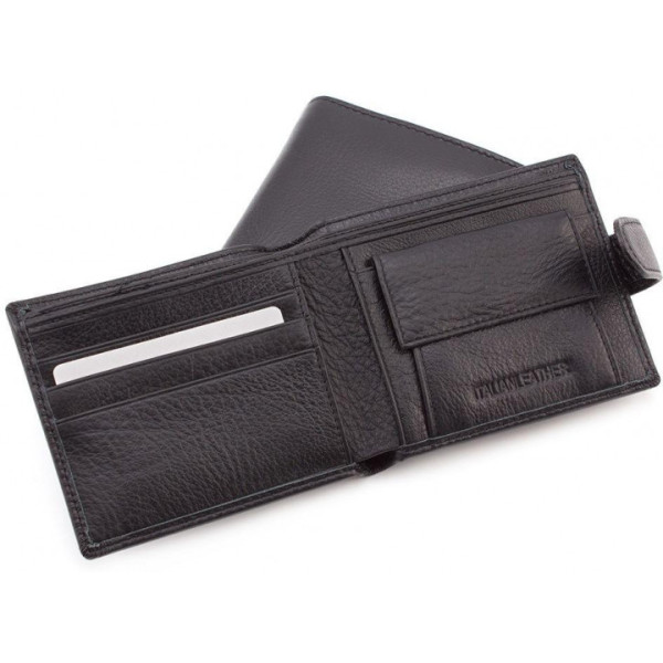 Мужской кожаный кошелек ST Leather (ST104) 98307 Черный