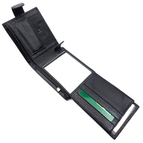 Кожаное мужское портмоне Marco Coverna MC-3033-1 (JZ6713) черный