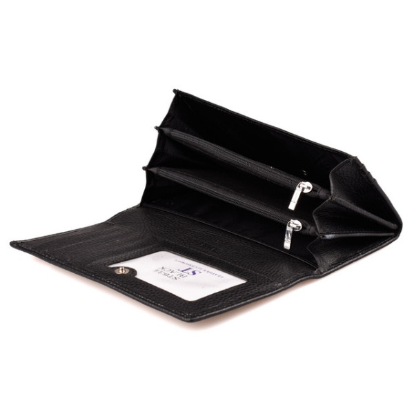 Женский кожаный кошелек ST Leather (ST634) 98562 Черный
