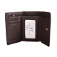 Жіночий шкіряний гаманець складаний ST Leather (ST617) 98554 Коричневий