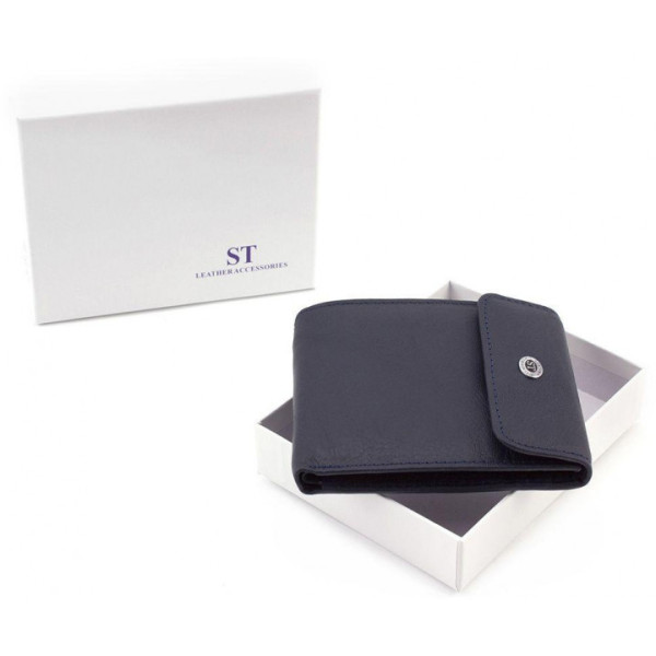 Кожаный кошелек ST Leather (ST155) 98390 Синий