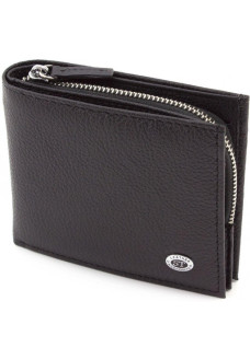 Мужской кожаный кошелек ST Leather (ST154) 98384 Черный