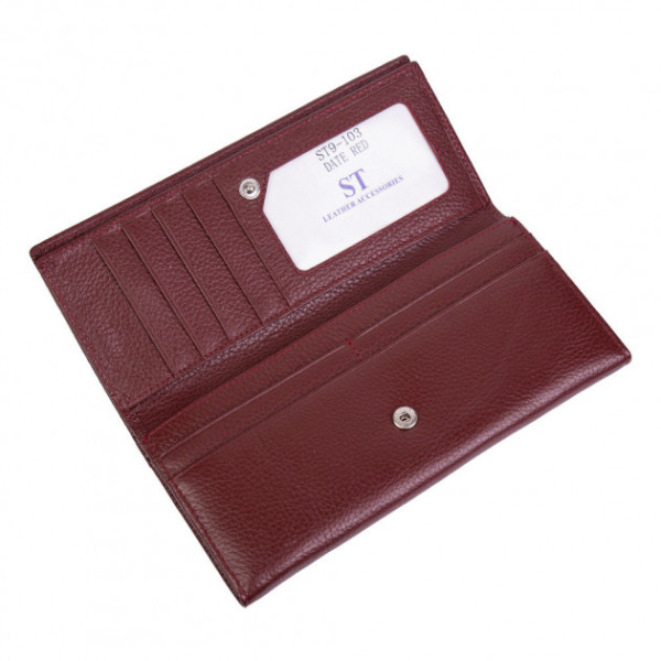 Кошелек женский из натуральной кожи ST Leather (ST9-103) 98570 Бордовый