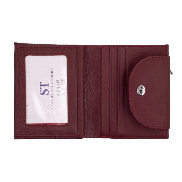 Гаманець жіночий зі шкіри ST Leather (ST410) 98468 Бордовий