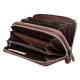 Шкіряний гаманець клатч на дві блискавки ST Leather (SТ238-2) 98578 Коричневий