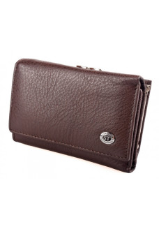 Жіночий шкіряний гаманець складаний ST Leather (ST617) 98554 Коричневий