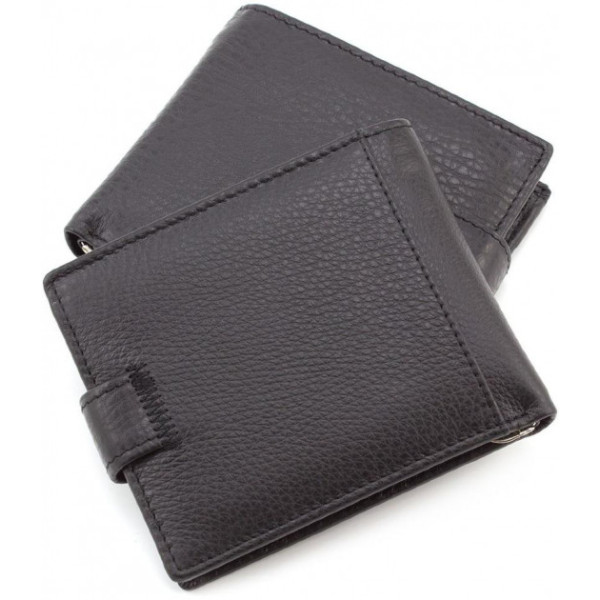 Мужской кожаный кошелек ST Leather (ST113-1) 98316 Черный